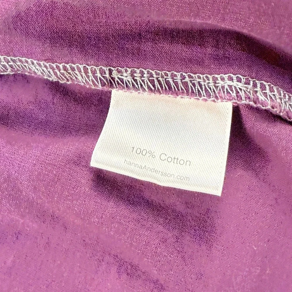 Hanna Andersson Girls Tiered Colorblock Long Sleeve Dress Size 140 Gray Flaws